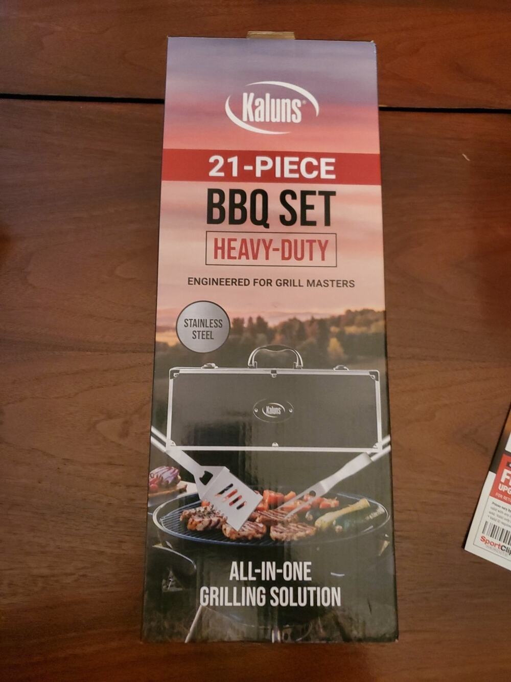 Kaluns 21 Pc BBQ Grill Tool Set Heavy Duty Stainless Steel Utensils w/ Case